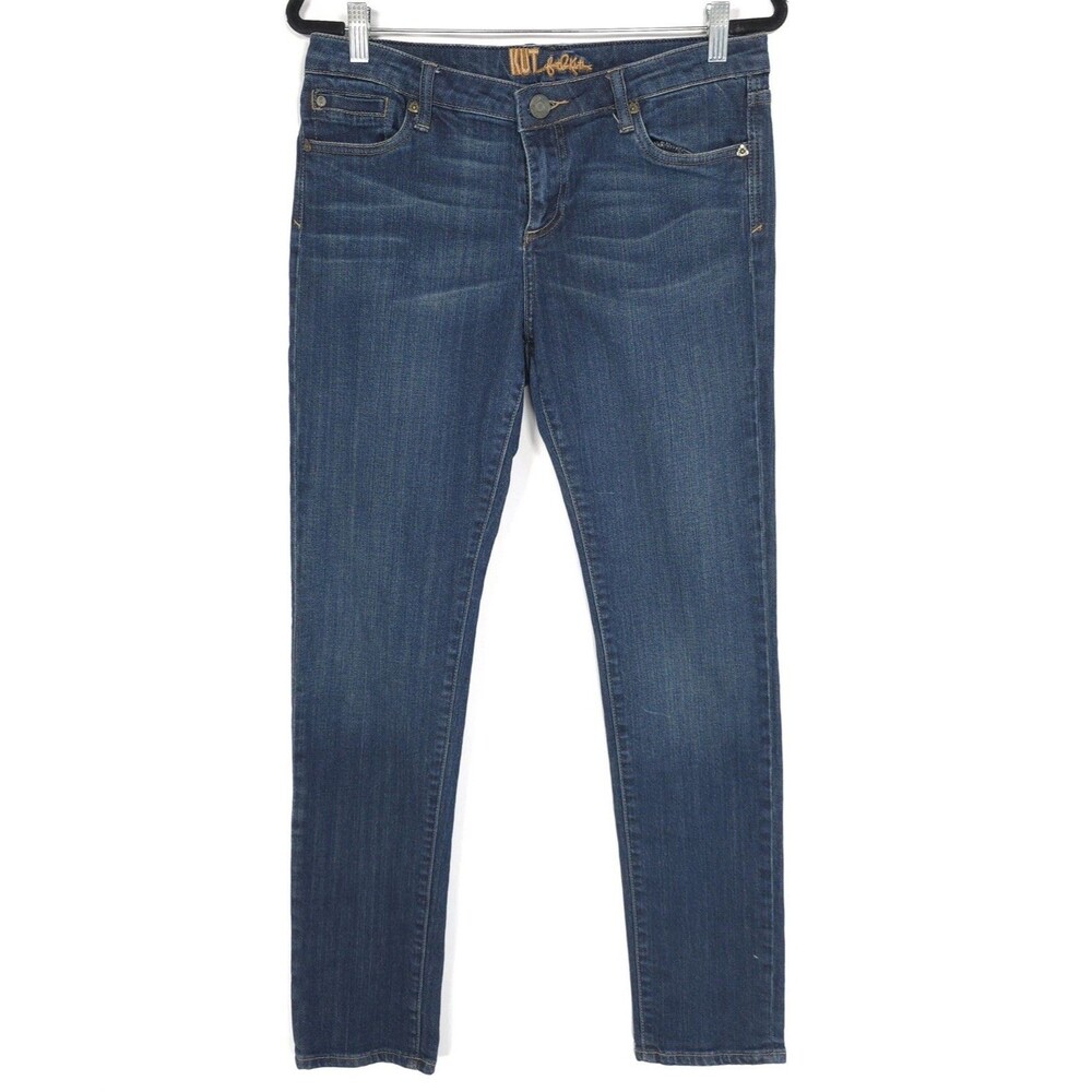 KUT From The KLOTH Womens Jeans 8 Mid Rise Slim Straight Stretch Cotton KP488MA5